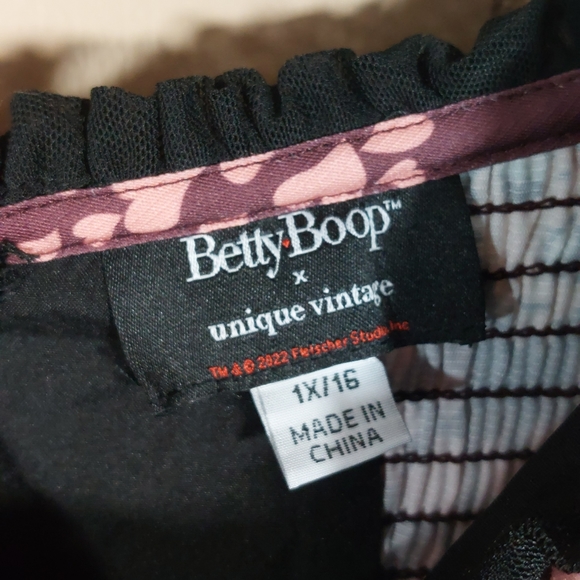 Unique Vintage Betty Boop Dress Size 1X 16 Costume Rare Halloween Crinoline Puff - Picture 3 of 9